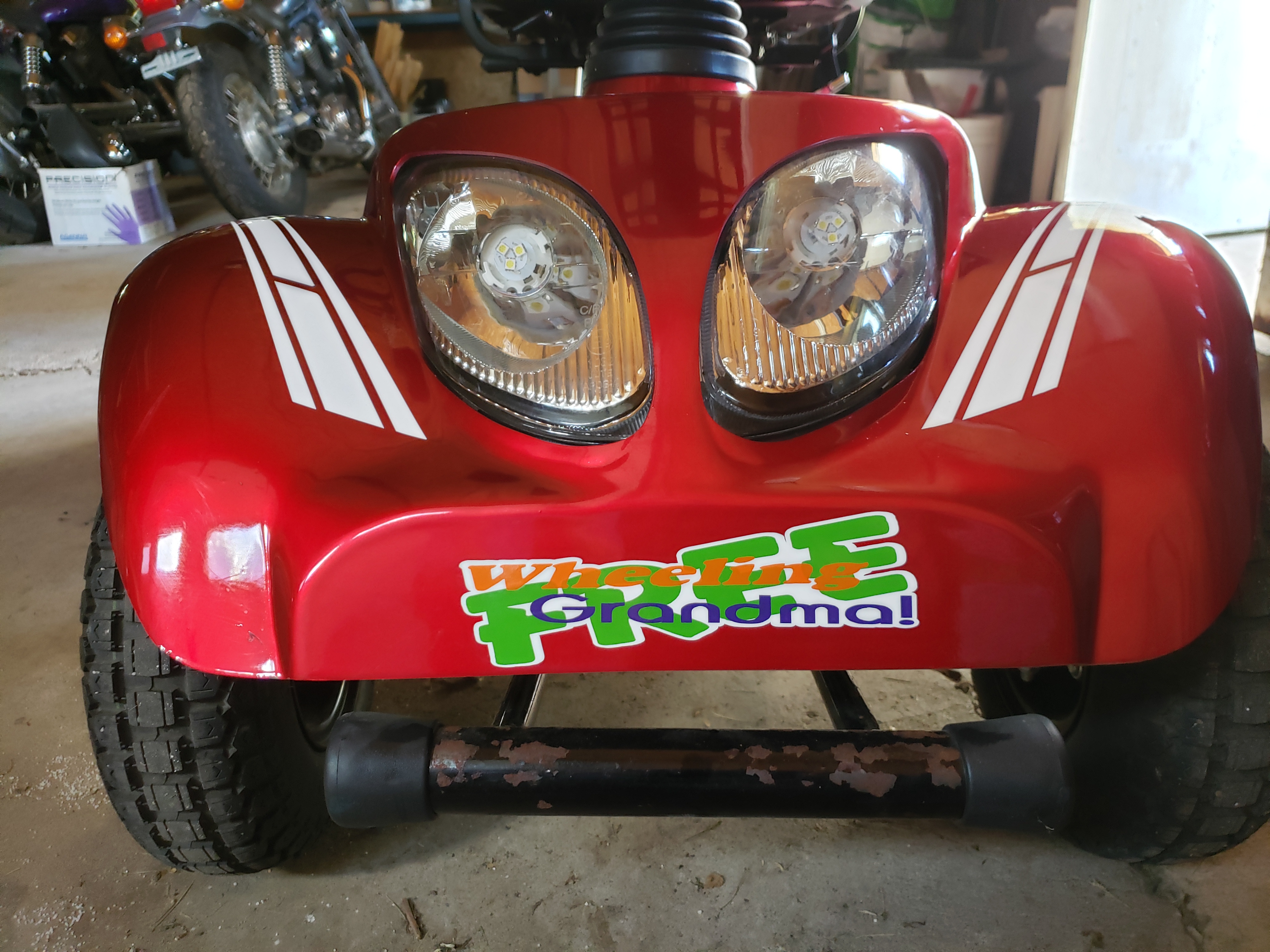 race stripe humorous decal